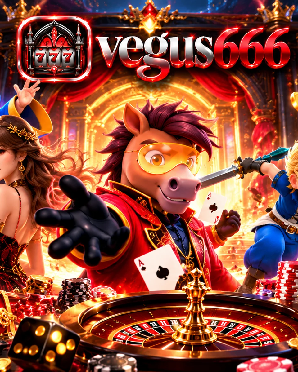 ประตูโค้งโกธิกสีเลือดและเงินของ vegus666 เปิดสู่ห้องสล็อตและโต๊ะคาสิโน